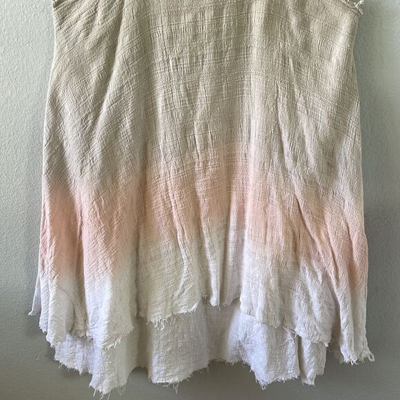 ALTAR'D STATE Womens Ombre Swing Dress Small Neutral Minimalist Lightweight - Picture 3 of 5